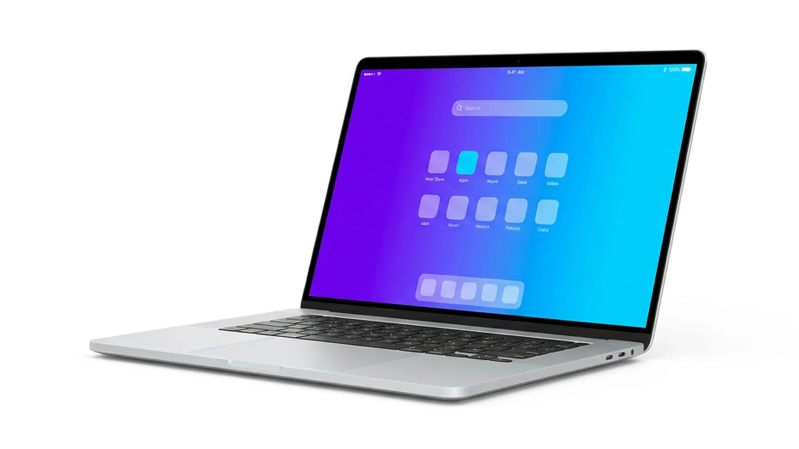 The SODASPACE platform open on a laptop, showing the main dashboard.